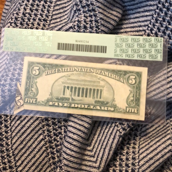 $5 Federal Reserve Note Error - Picture 4 of 7